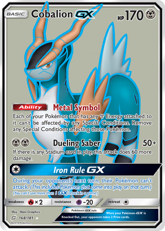 Cobalion-GX 168/181 Sun & Moon Team Up
