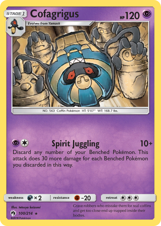 Cofagrigus 100/214 Sun & Moon Lost Thunder
