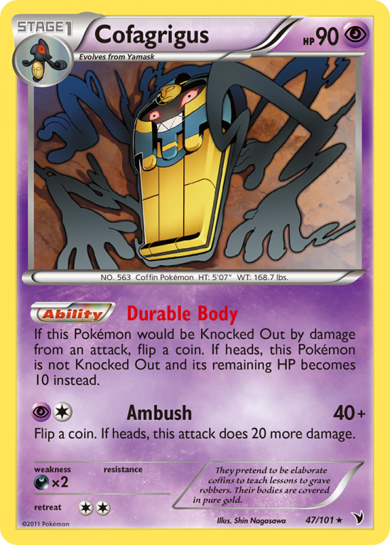 Cofagrigus 47/101 Black & White Noble Victories