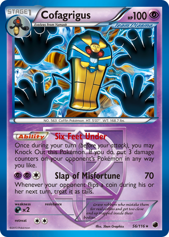 Cofagrigus 56/116 Black & White Plasma Freeze