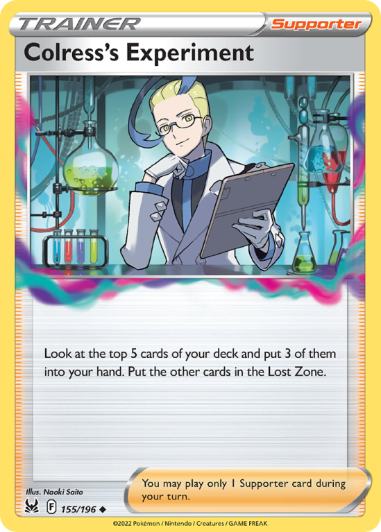 Colress's Experiment 155/196 Sword & Shield Lost Origin