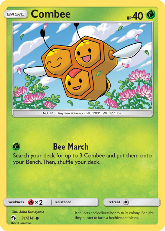 Combee 31/214 Sun & Moon Lost Thunder