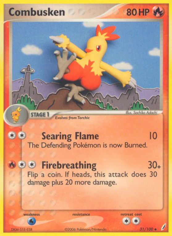 Combusken 31/100 EX Crystal Guardians