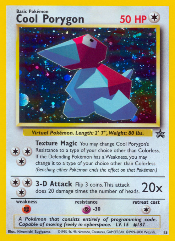 Cool Porygon 15/53 Base Wizards Black Star Promos