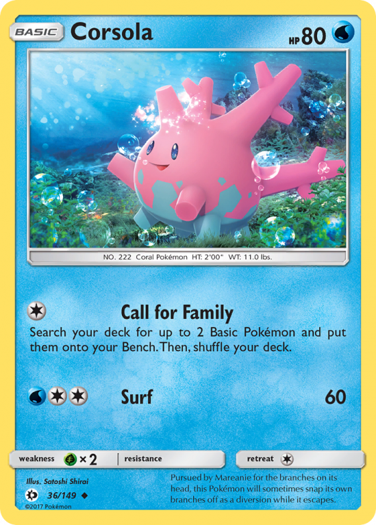 Corsola 36/149 Sun & Moon Sun & Moon