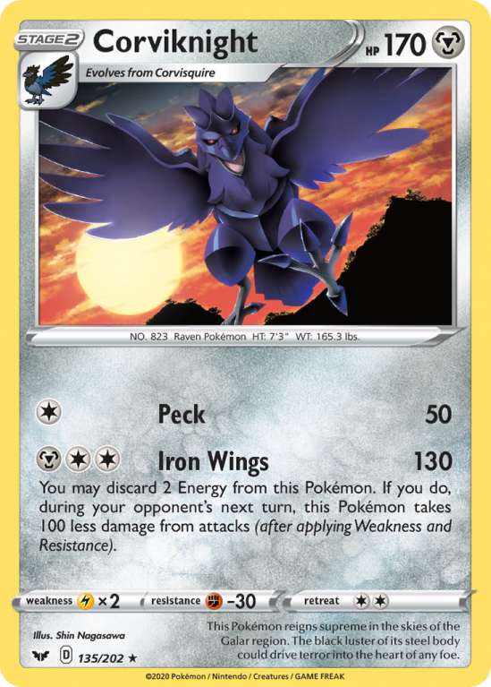 Corviknight 135/202 Sword & Shield Sword & Shield