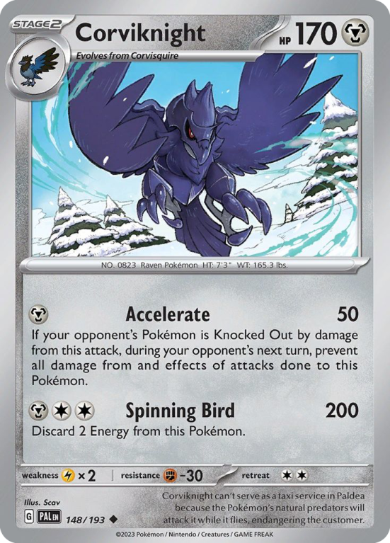 Corviknight 148/193 Scarlet & Violet Paldea Evolved
