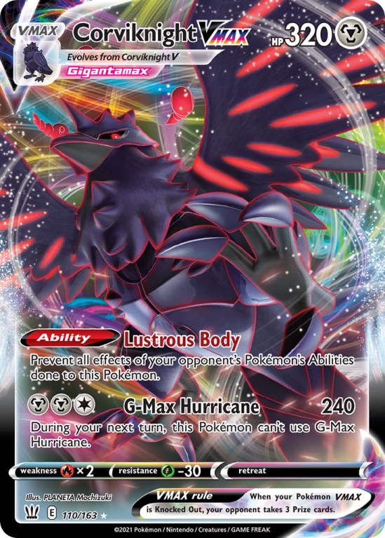 Corviknight VMAX 110/163 Sword & Shield Battle Styles