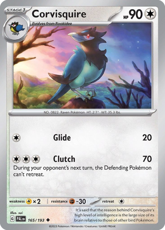 Corvisquire 165/193 Scarlet & Violet Paldea Evolved