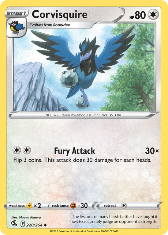 Corvisquire 220/264 Sword & Shield Fusion Strike