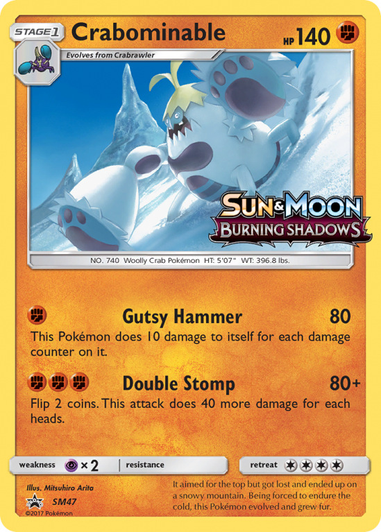 Crabominable SM47/156 Sun & Moon SM Black Star Promos