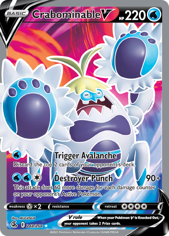 Crabominable V 248/264 Sword & Shield Fusion Strike