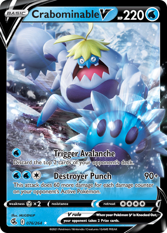 Crabominable V 76/264 Sword & Shield Fusion Strike