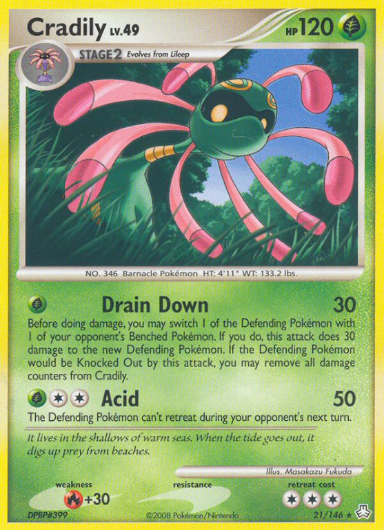 Cradily 21/146 Diamond & Pearl Legends Awakened