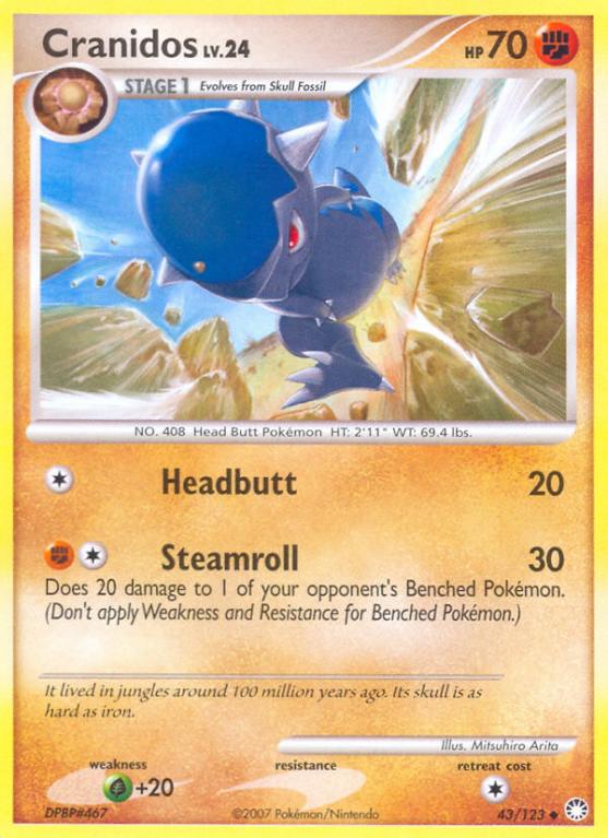 Cranidos 43/123 Diamond & Pearl Mysterious Treasures