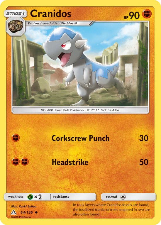 Cranidos 64/156 Sun & Moon Ultra Prism