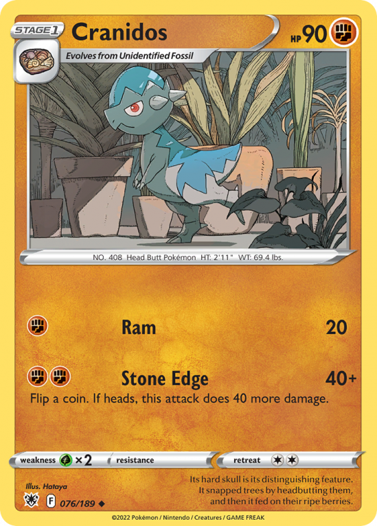 Cranidos 76/189 Sword & Shield Astral Radiance