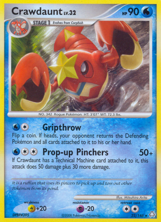 Crawdaunt 22/146 Diamond & Pearl Legends Awakened