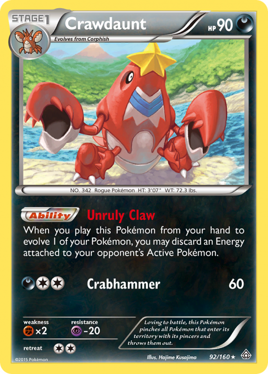 Crawdaunt 92/160 XY Primal Clash