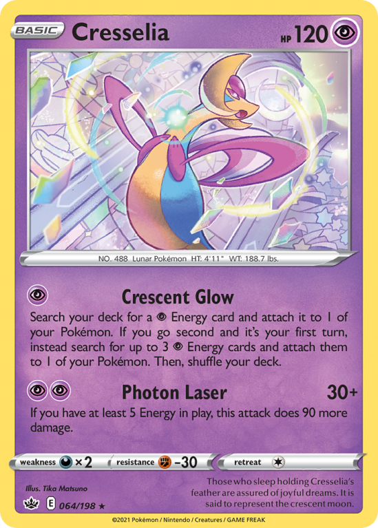 Cresselia 64/198 Sword & Shield Chilling Reign