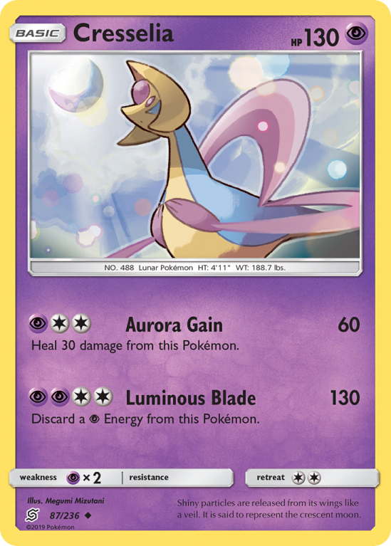 Cresselia 87/236 Sun & Moon Unified Minds