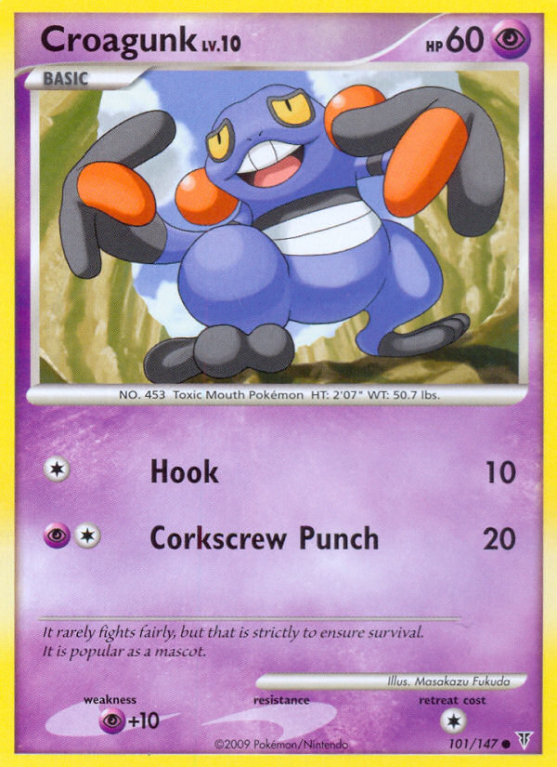 Croagunk 101/147 Platinum Supreme Victors