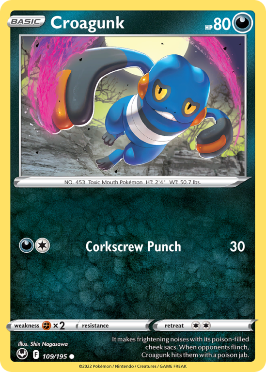 Croagunk 109/195 Sword & Shield Silver Tempest