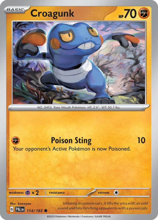 Croagunk 114/193 Scarlet & Violet Paldea Evolved