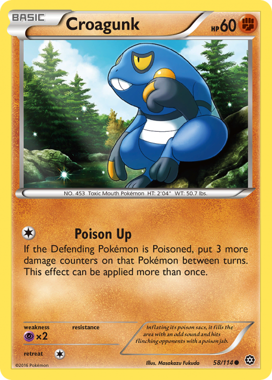 Croagunk 58/114 XY Steam Siege