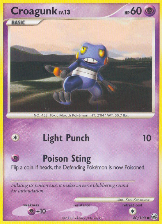 Croagunk 60/100 Diamond & Pearl Majestic Dawn