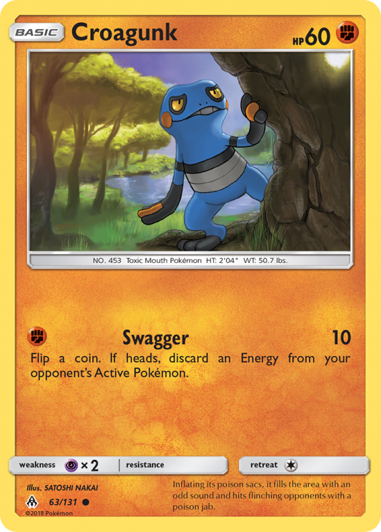 Croagunk 63/131 Sun & Moon Forbidden Light