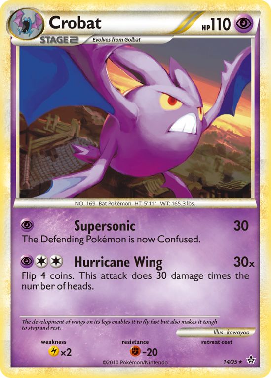 Crobat 14/95 HeartGold & SoulSilver HS—Unleashed