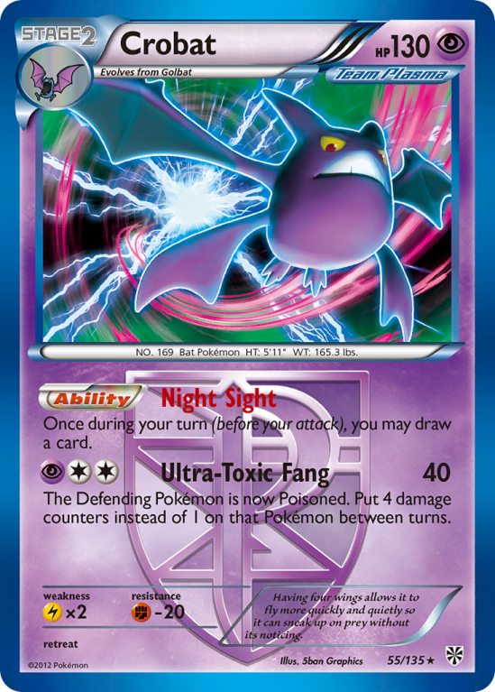 Crobat 55/135 Black & White Plasma Storm