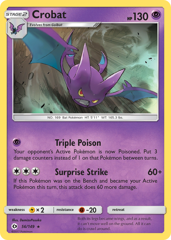 Crobat 56/149 Sun & Moon Sun & Moon