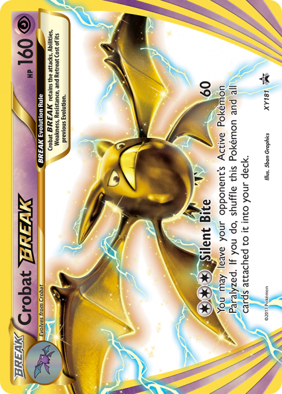 Crobat BREAK XY181/183 XY XY Black Star Promos