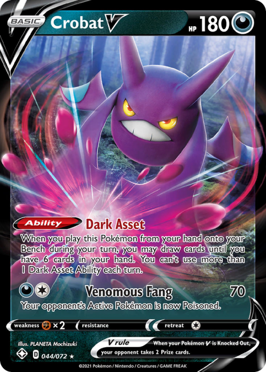 Crobat V 44/72 Sword & Shield Shining Fates