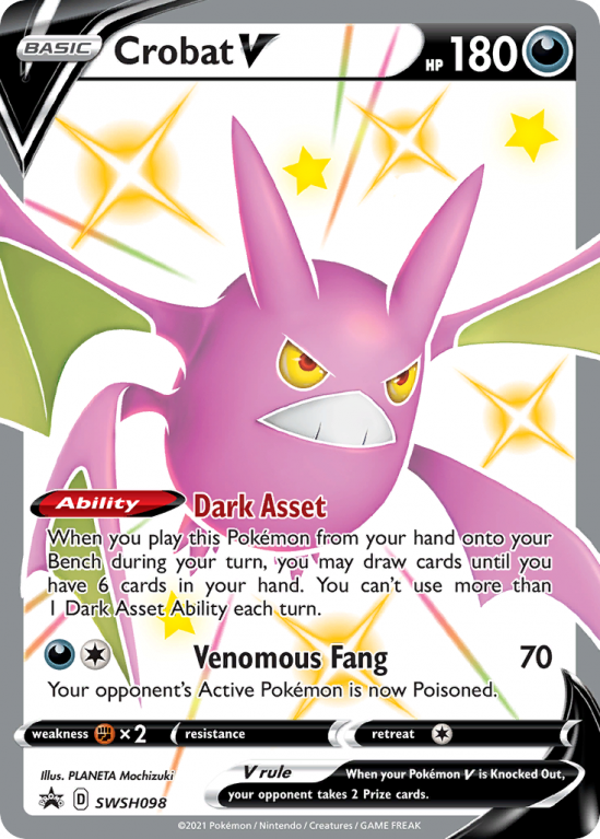 Crobat V SWSH098/103 Sword & Shield SWSH Black Star Promos