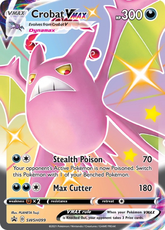 Crobat VMAX SWSH099/103 Sword & Shield SWSH Black Star Promos