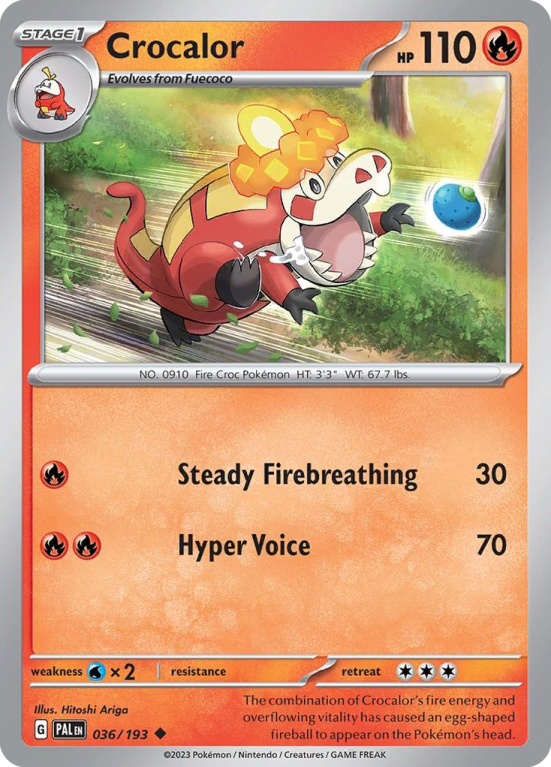 Crocalor 36/193 Scarlet & Violet Paldea Evolved