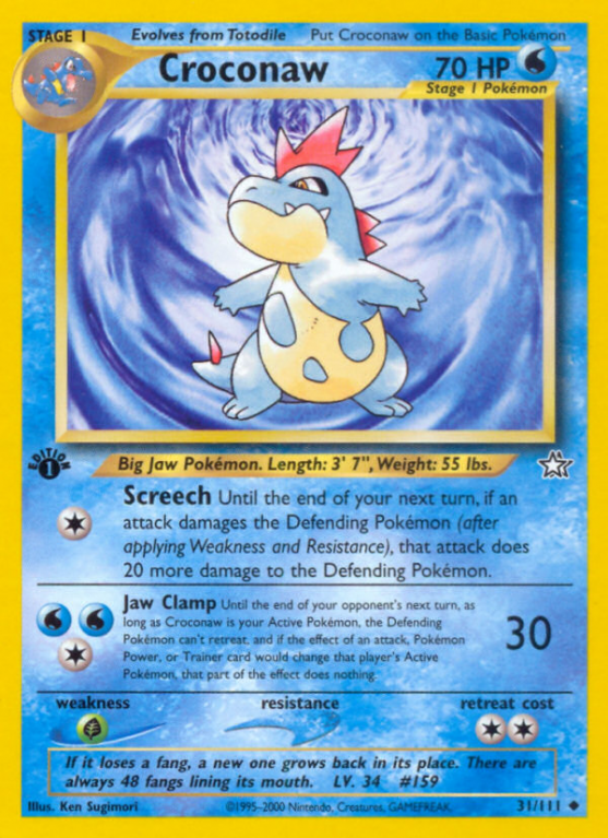 Croconaw 31/111 Neo Neo Genesis