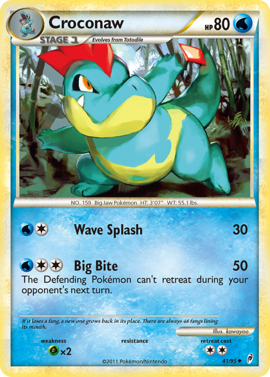 Croconaw 41/106 HeartGold & SoulSilver Call of Legends