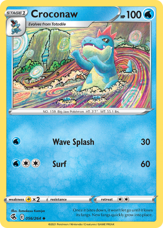 Croconaw 56/264 Sword & Shield Fusion Strike