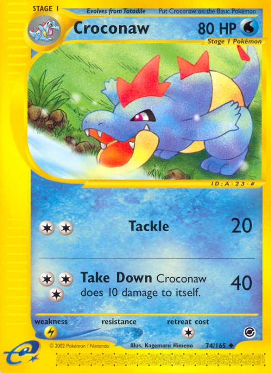 Croconaw 74/165 E-Card Expedition Base Set