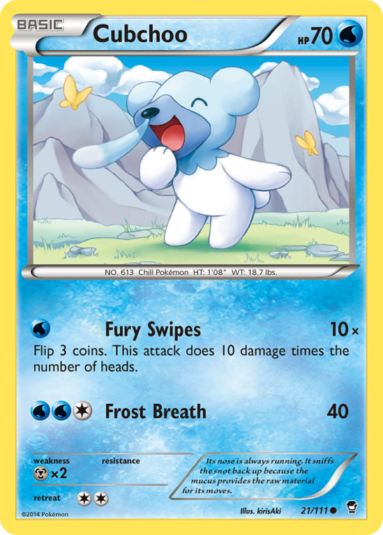 Cubchoo 21/111 XY Furious Fists