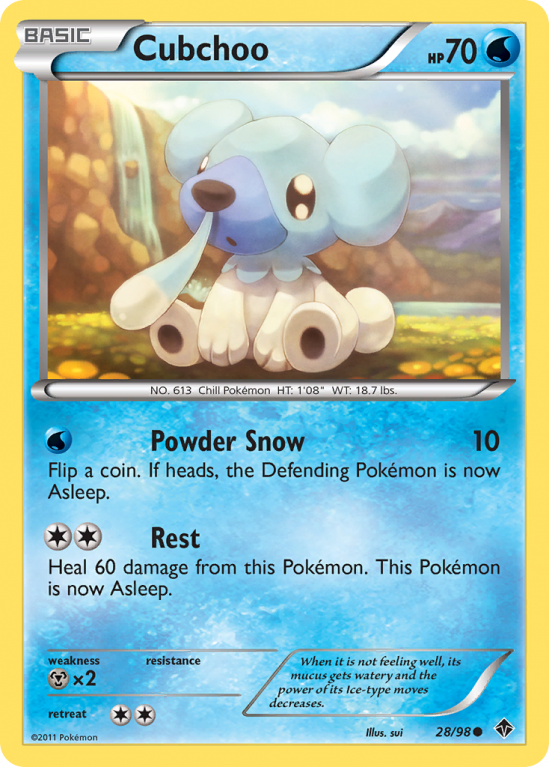 Cubchoo 28/98 Black & White Emerging Powers