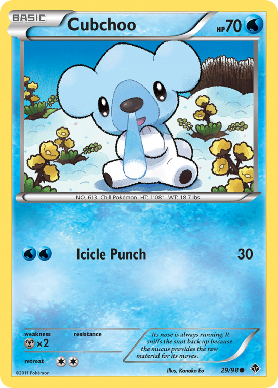 Cubchoo 29/98 Black & White Emerging Powers