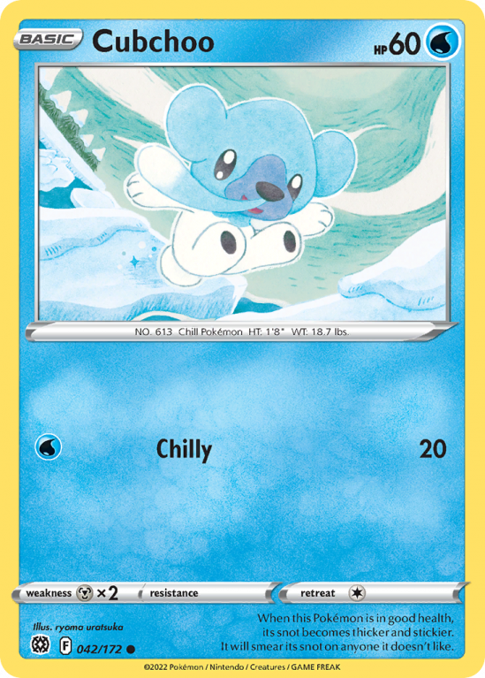 Cubchoo 42/172 Sword & Shield Brilliant Stars