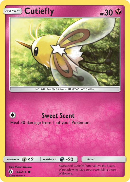 Cutiefly 145/214 Sun & Moon Lost Thunder