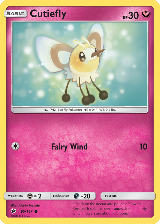 Cutiefly 95/147 Sun & Moon Burning Shadows