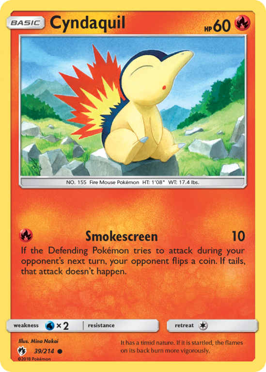 Cyndaquil 39/214 Sun & Moon Lost Thunder